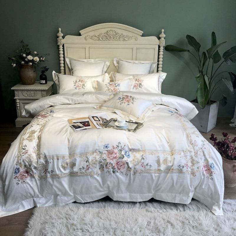 Vintage Rose Duvet Cover Set (Egyptian Cotton, 600 TC) - Duvet Covers