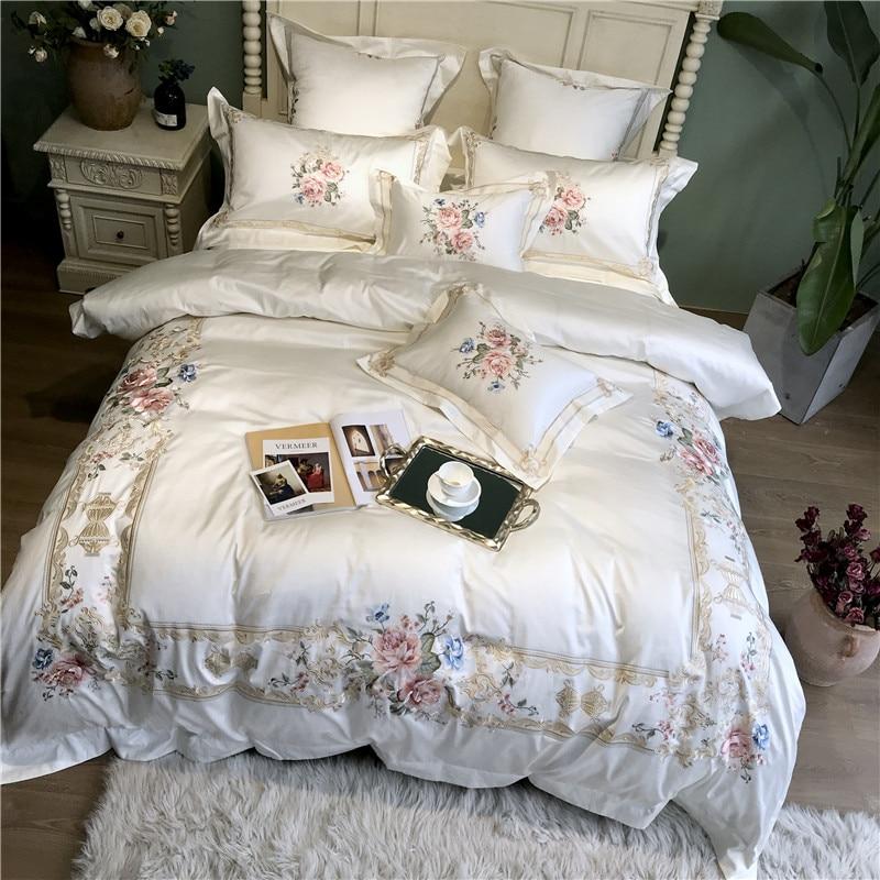 Vintage Rose Duvet Cover Set (Egyptian Cotton, 600 TC) - Duvet Covers