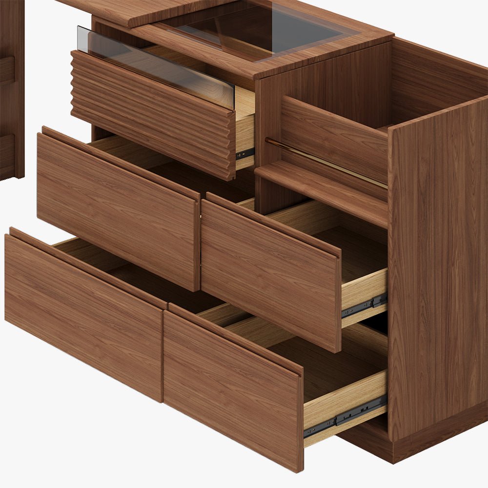 Vira Vanity Extendable Vanity Set (Space Friendly) - Make-Up Vanity