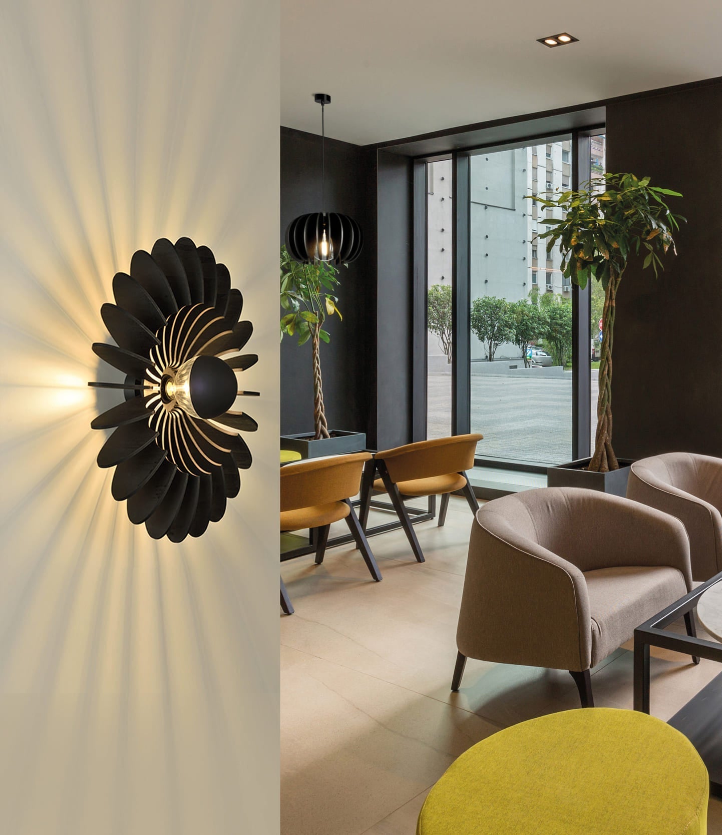 Wall Lamp Rosa Del Desierto / Solid Wood - Wall Lamps