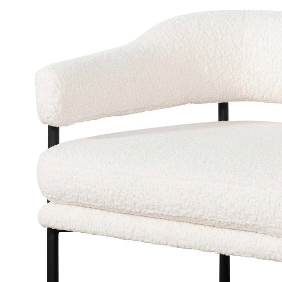 Warren Armchair Ivory White - Armchairs