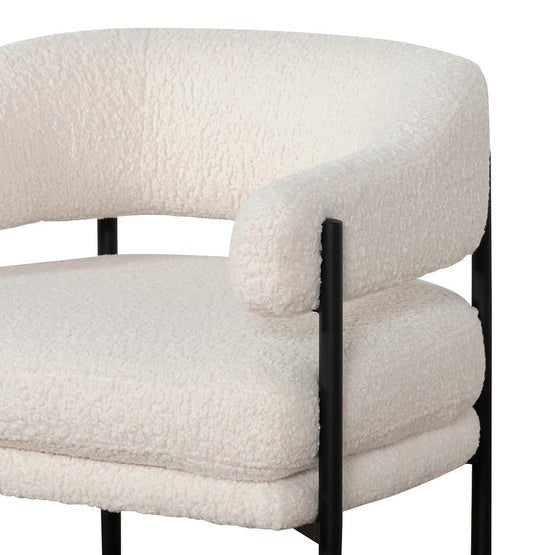 Warren Armchair Ivory White - Armchairs