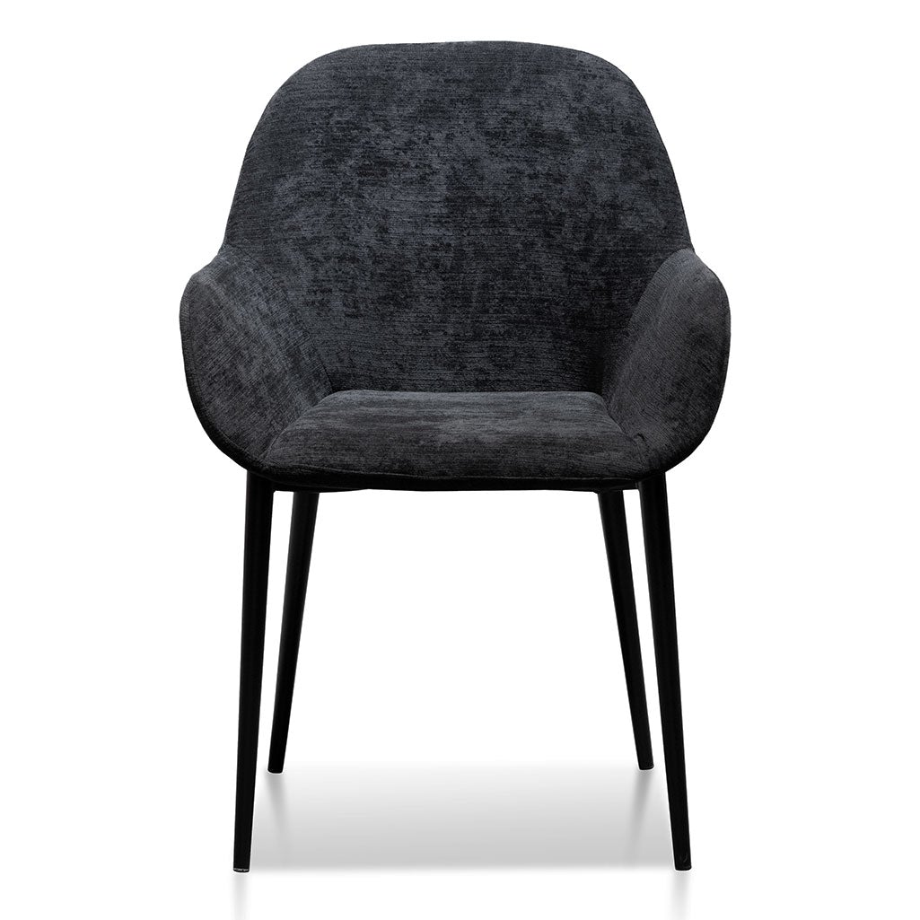 Willow Fabric Dining Chair - Black - Dining Chairs