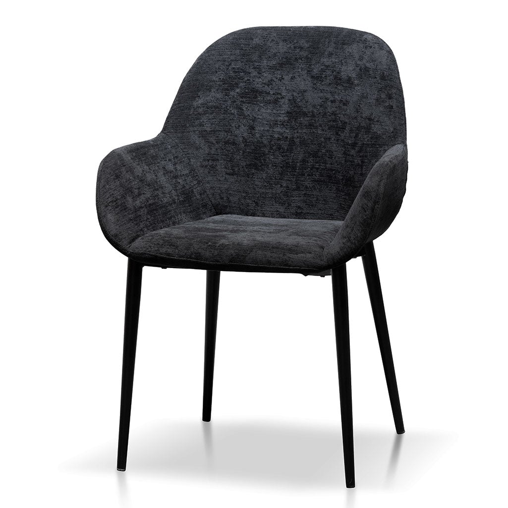 Willow Fabric Dining Chair - Black - Dining Chairs