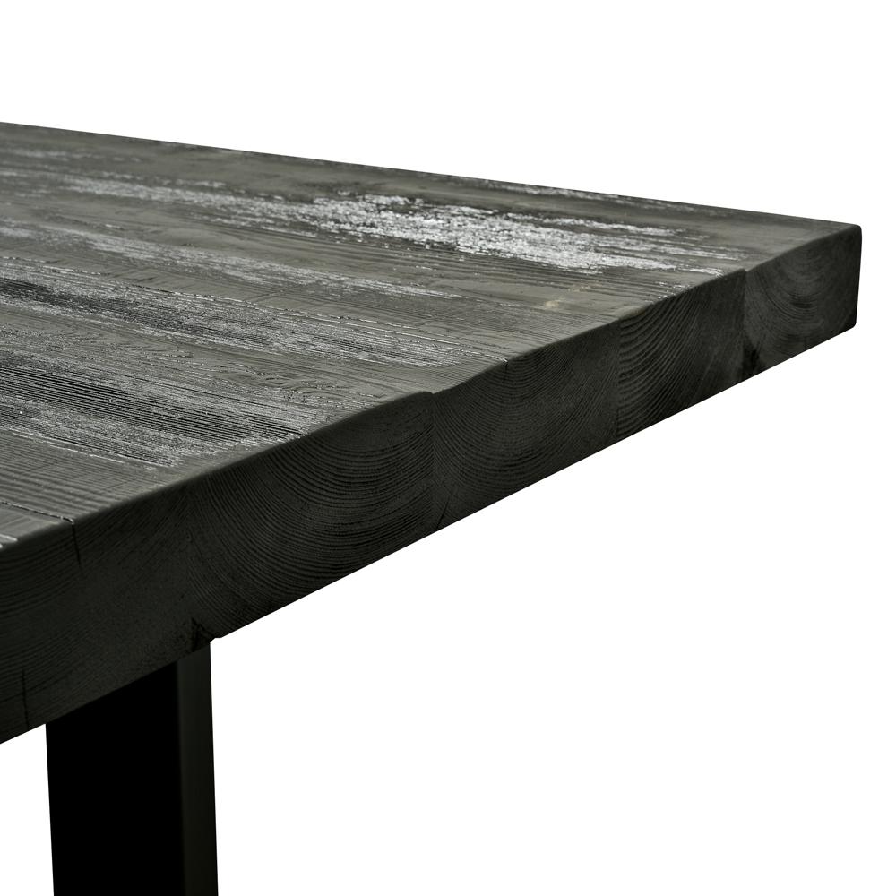 Xander Reclaimed Wood 2.8m Dining Table - Black - Dining Tables