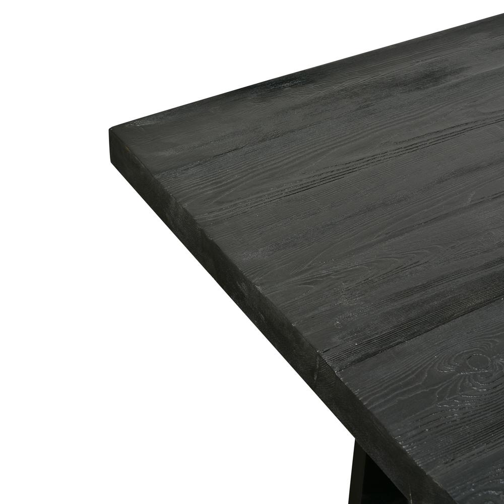 Xander Reclaimed Wood 2.8m Dining Table - Black - Dining Tables