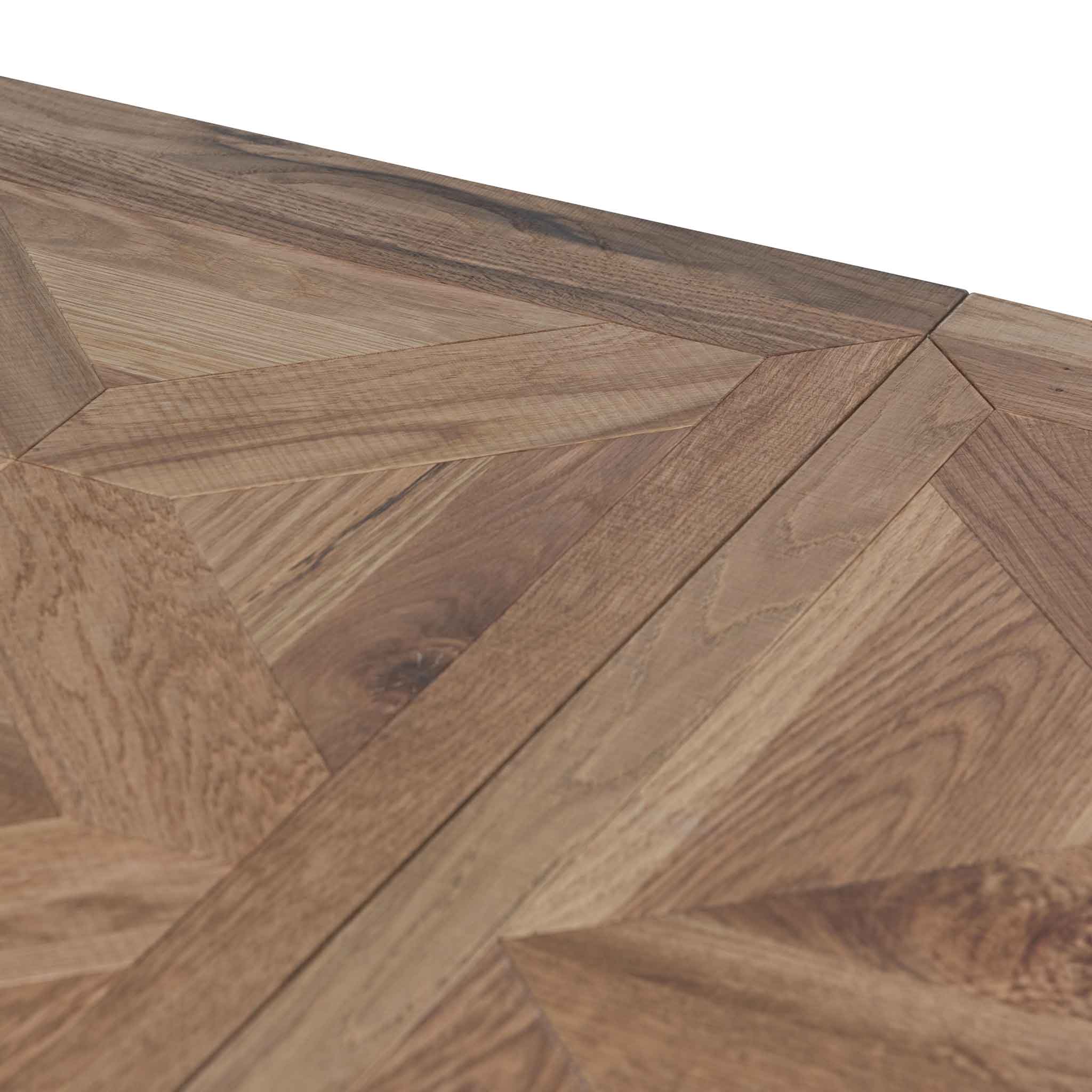 Yume Extendable Dining Table - European Knotty Oak and Peppercorn - Dining Tables