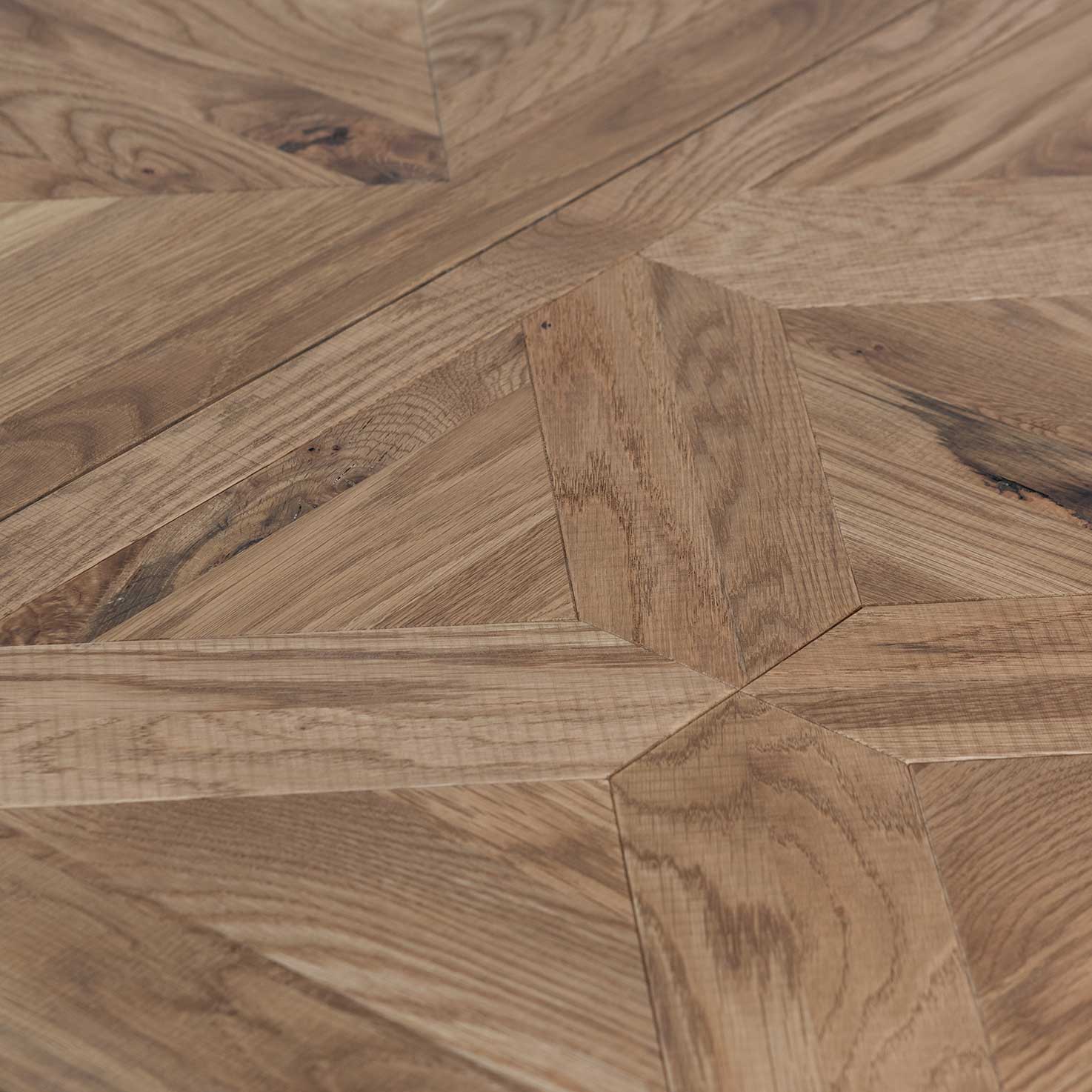 Yume Extendable Dining Table - European Knotty Oak and Peppercorn - Dining Tables