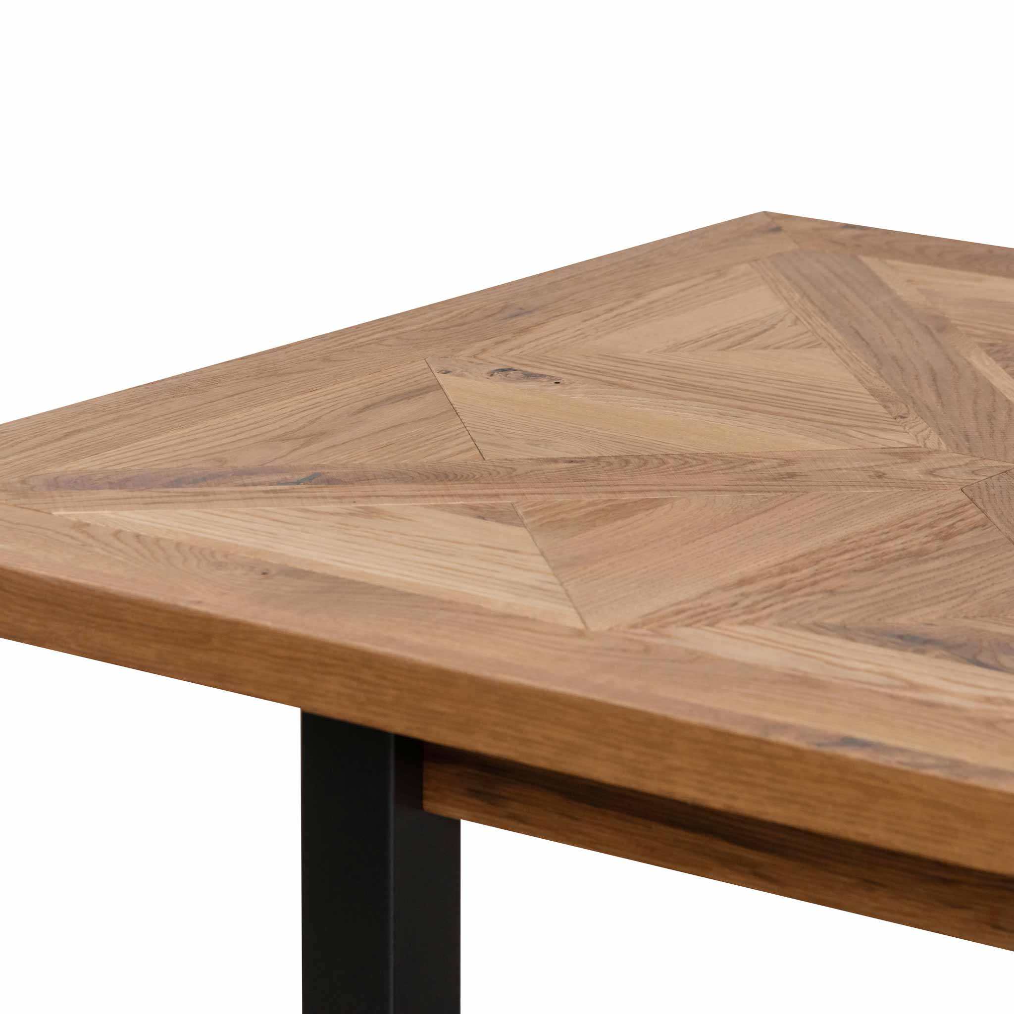 Yume Extendable Dining Table - European Knotty Oak and Peppercorn - Dining Tables