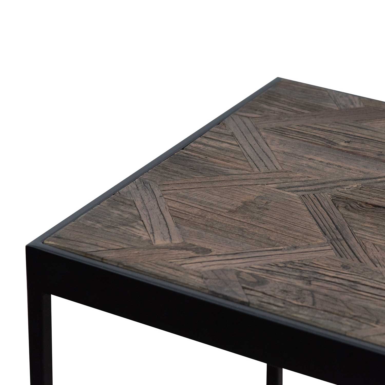 Yutani Console Table in Dark Natural - Black Frame - Console