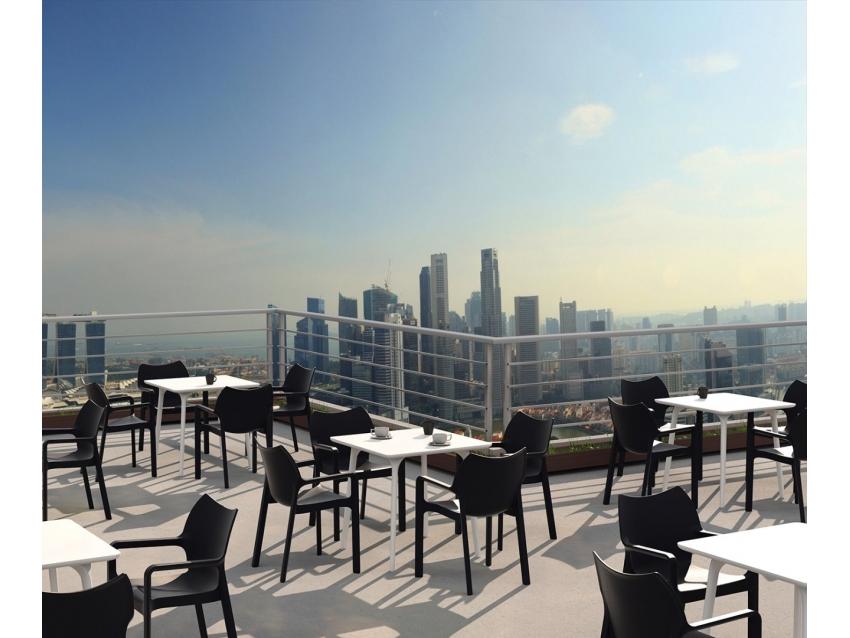 Zara Indoor / Outdoor Dining Armchair - Black - Dining Chairs