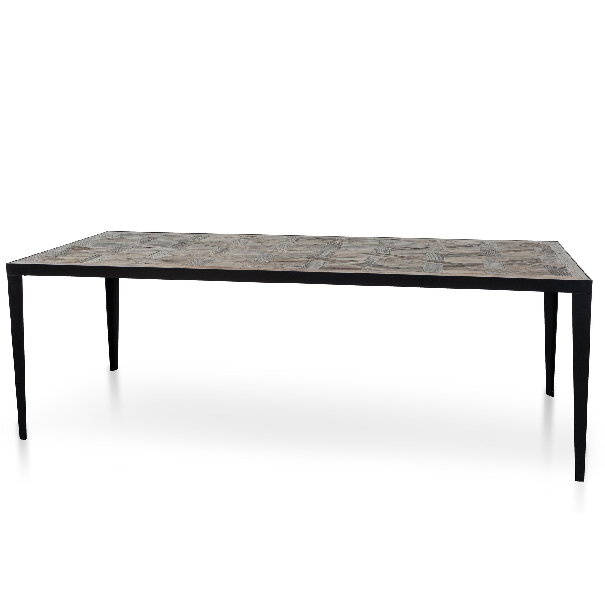 Zaydan Wooden Dining Table - Dark Natural - Dining Tables