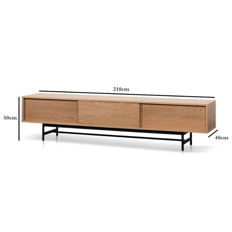 Cassandra Wooden TV Stand - Natural