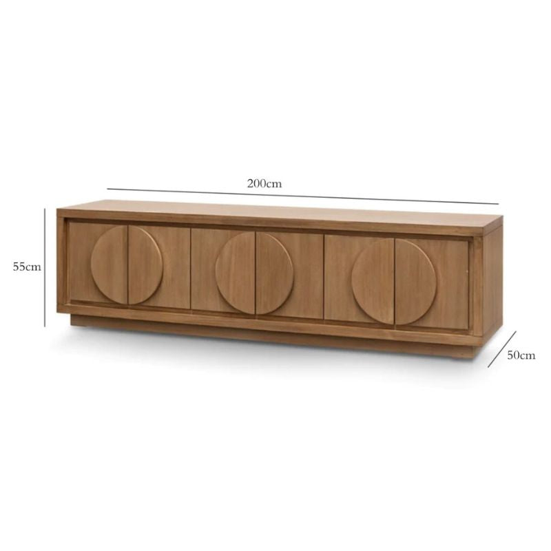 Beatrice TV Stand - Dusty Oak