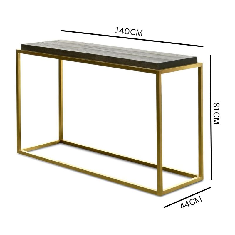 Alexander Console Table - Black & Gold