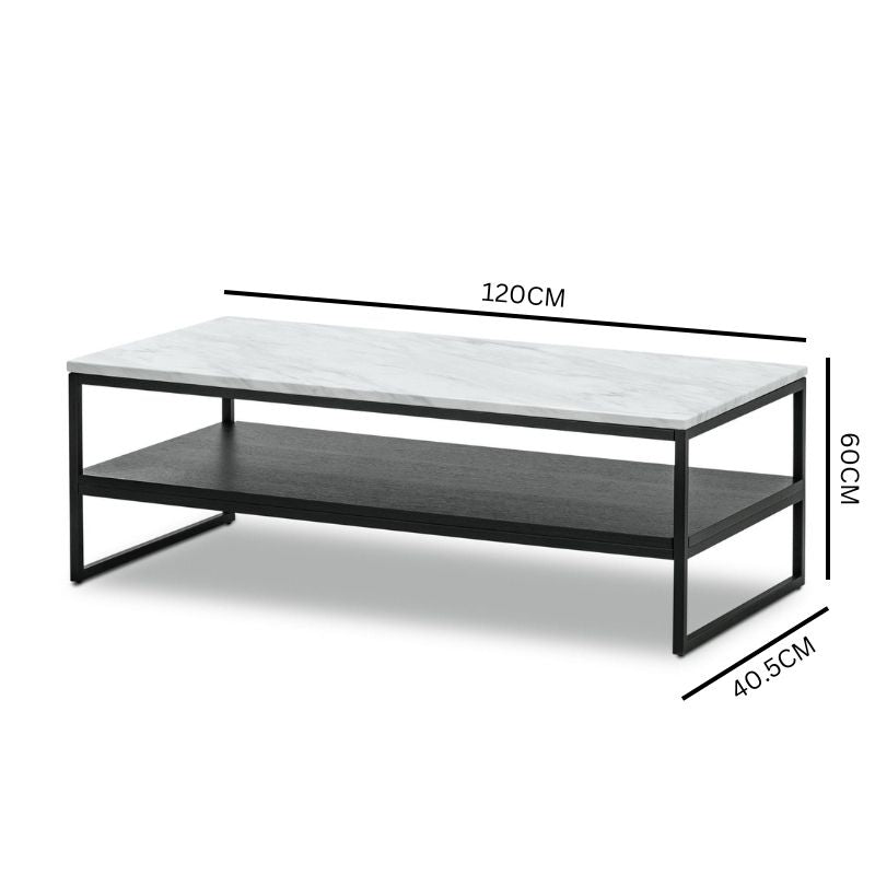 Blake White Marble Coffee Table