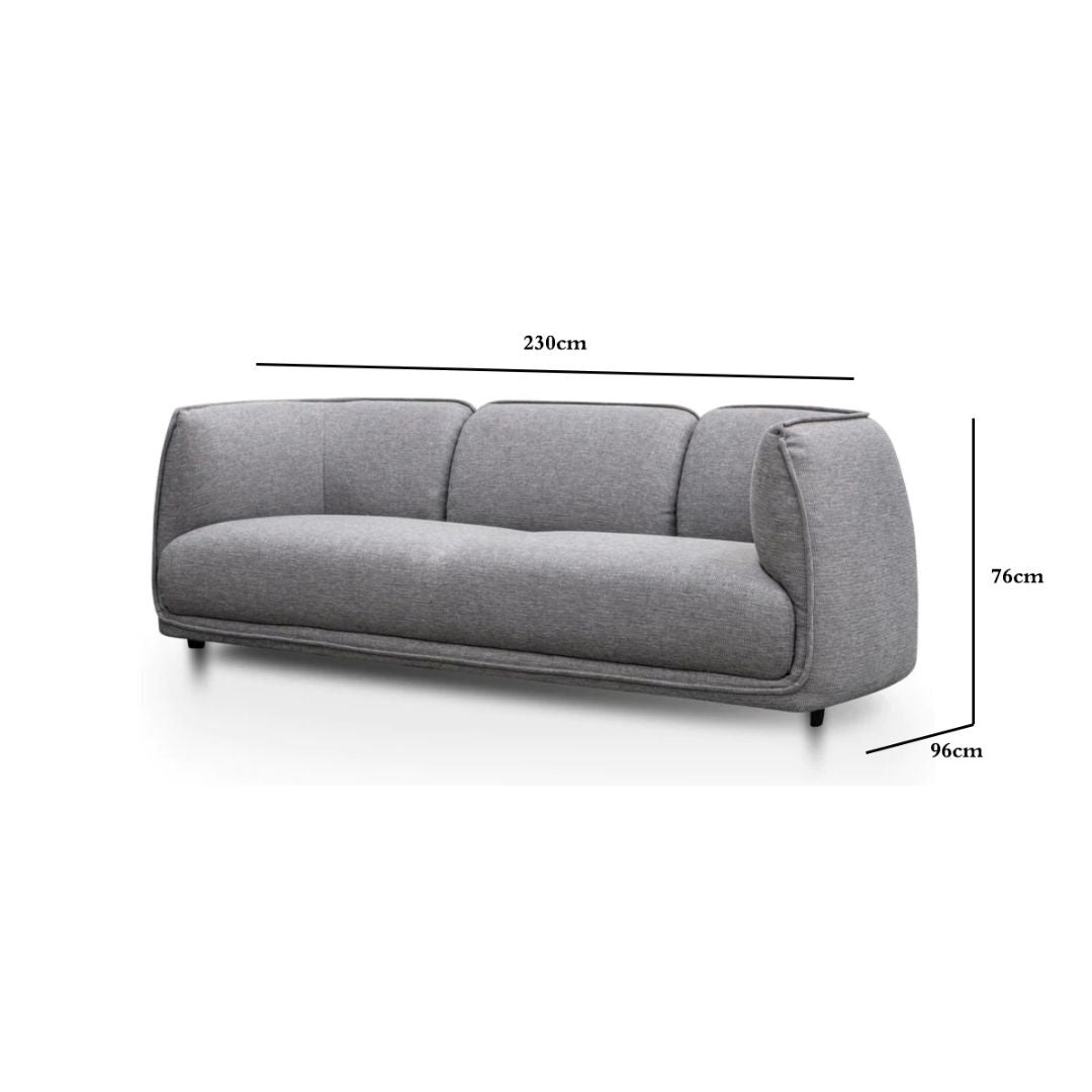 Christopher 3S  Sofa- Graphite Grey