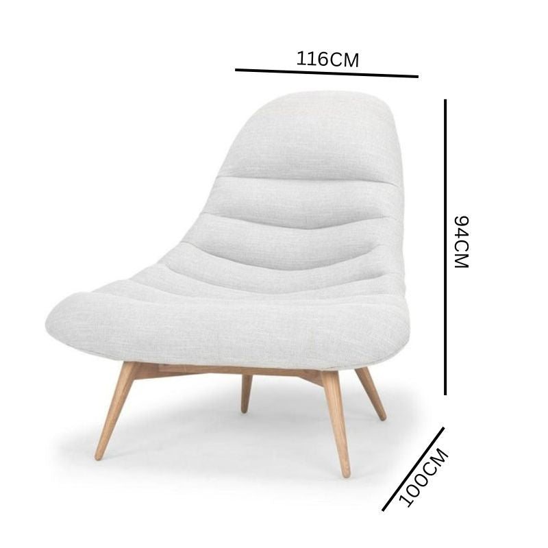 Ethan Lounge Chair - Light Texture Grey
