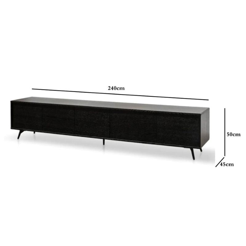 Nico TV Entertainment Unit - Black Oak