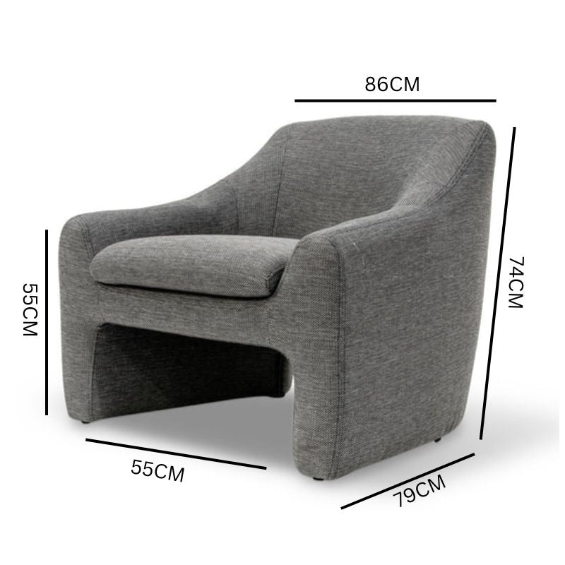 Russell Armchair - Graphite Grey