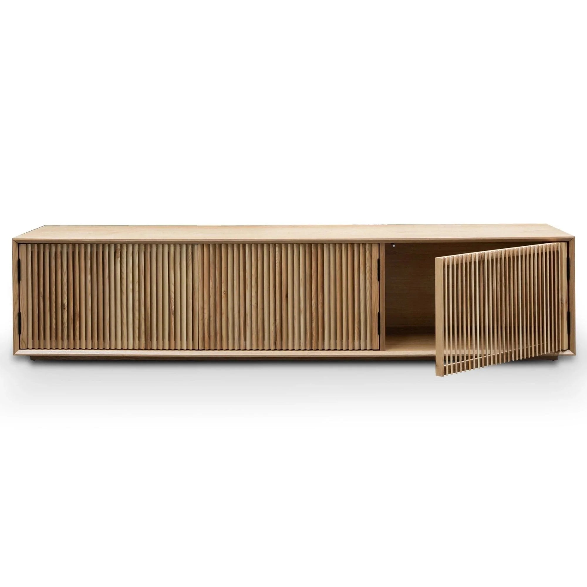 Delilah Wooden TV Entertainment Unit - Natural Ash