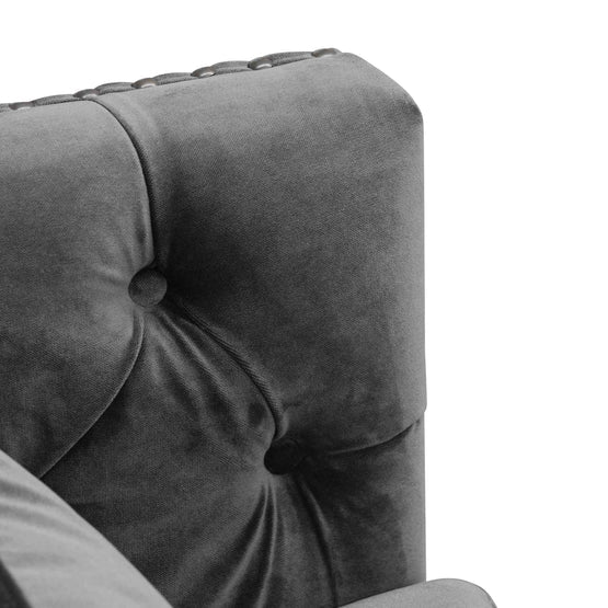 Amara Armchair - Cosmic Grey Velvet - Armchairs