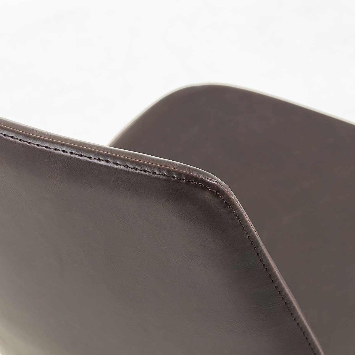 Amelia Leather Dining Chair - Dark Brown - Dining Chairs