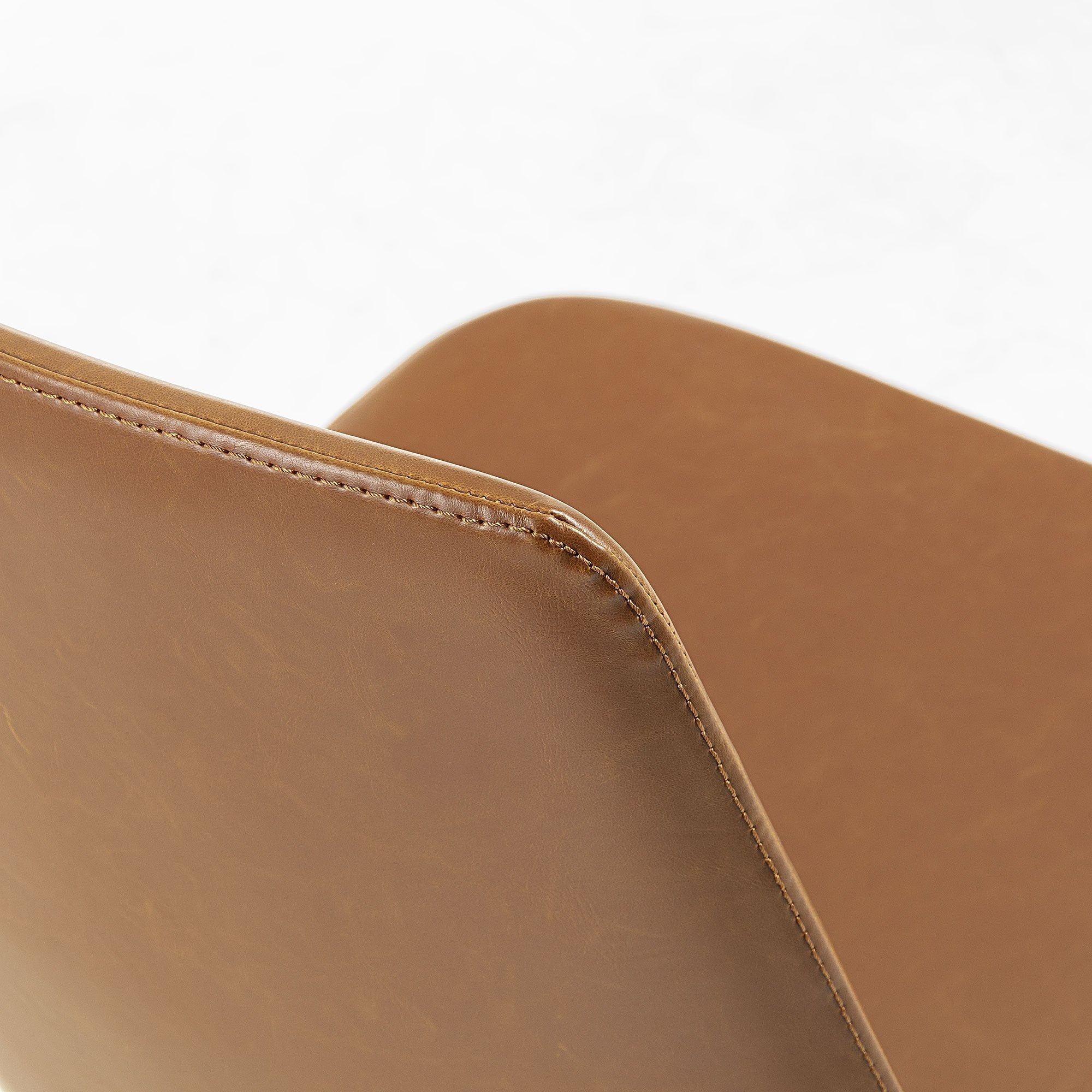 Amelia Leather Dining Chair - Light Brown - Dining Chairs