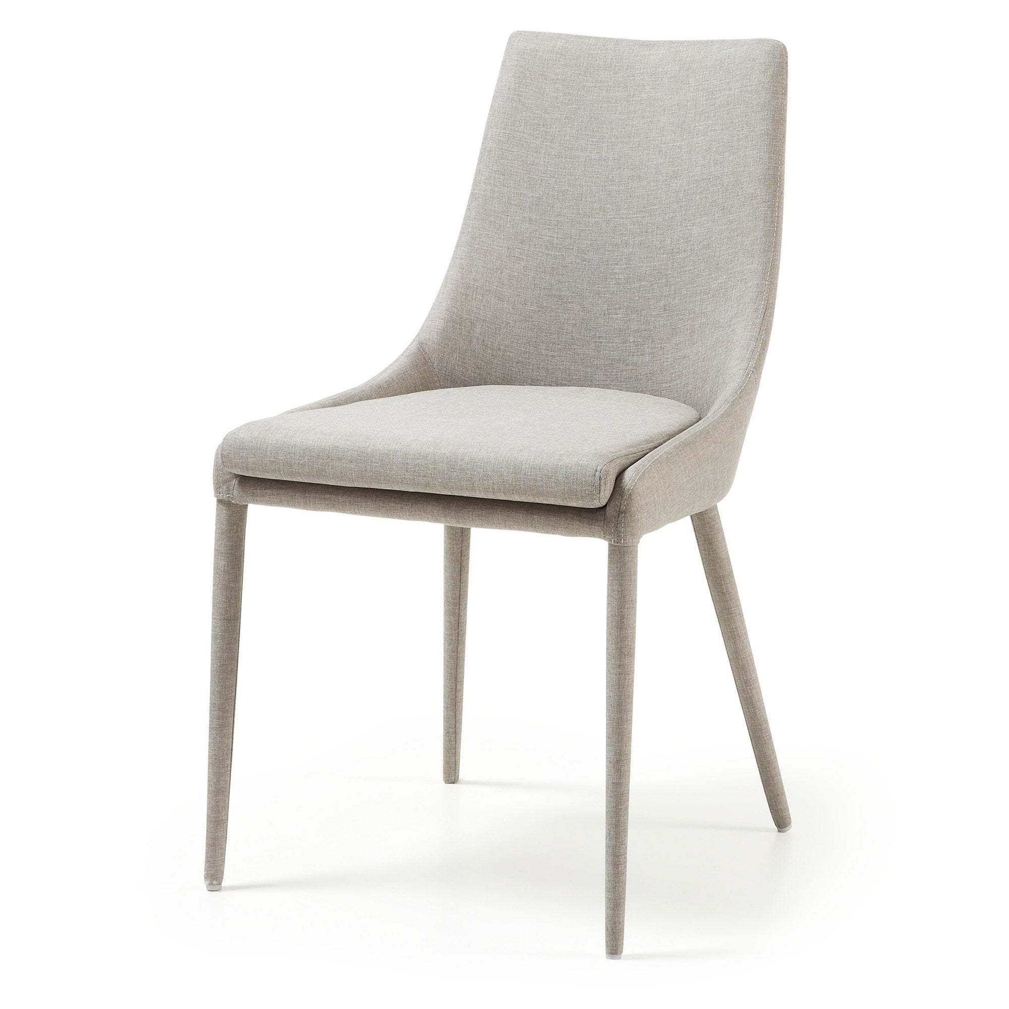 Amina Fabric Dining Chair - Light Grey - Dining Chairs