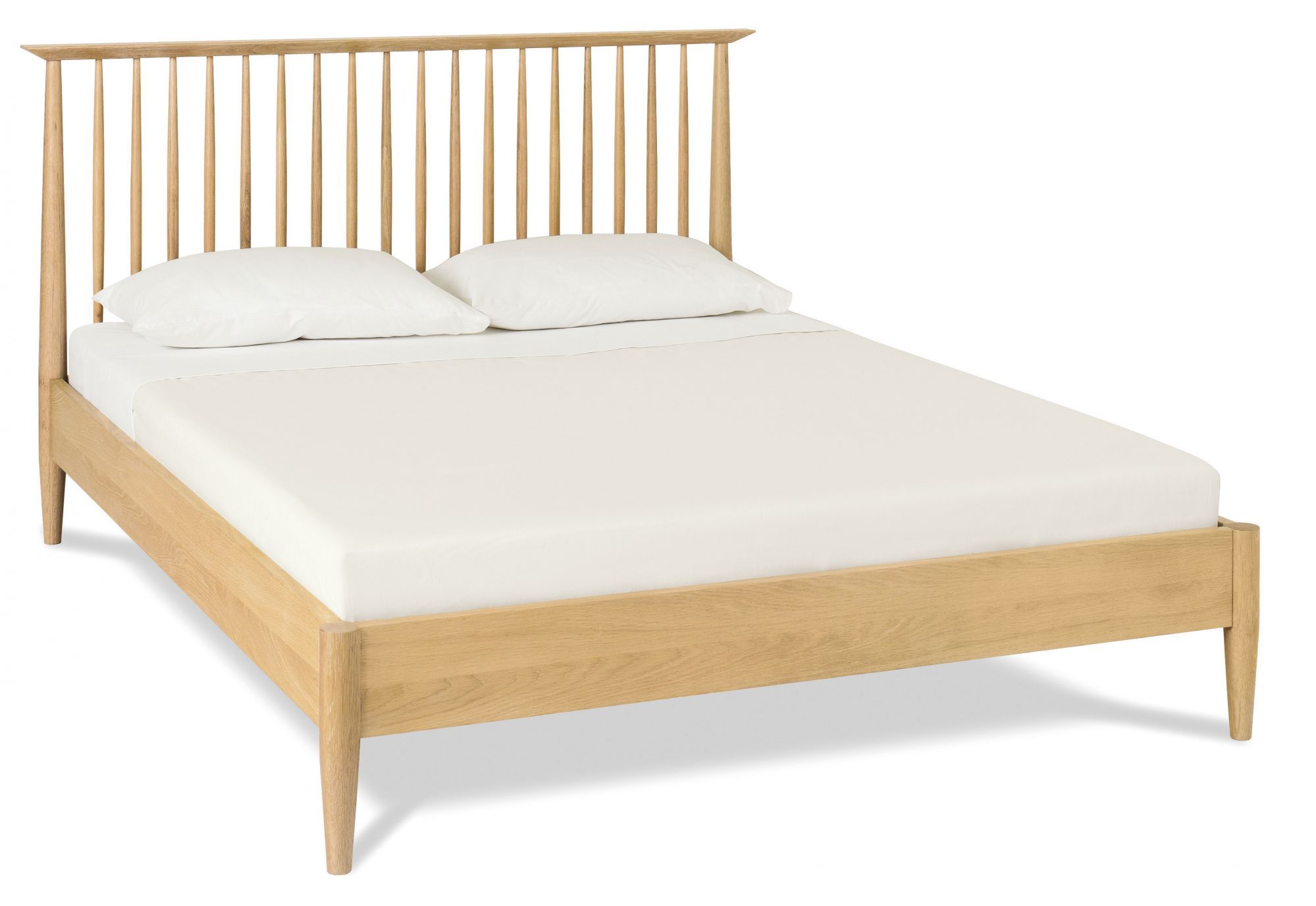 Amy Queen Low Spindle Wooden Bed Base - Beds
