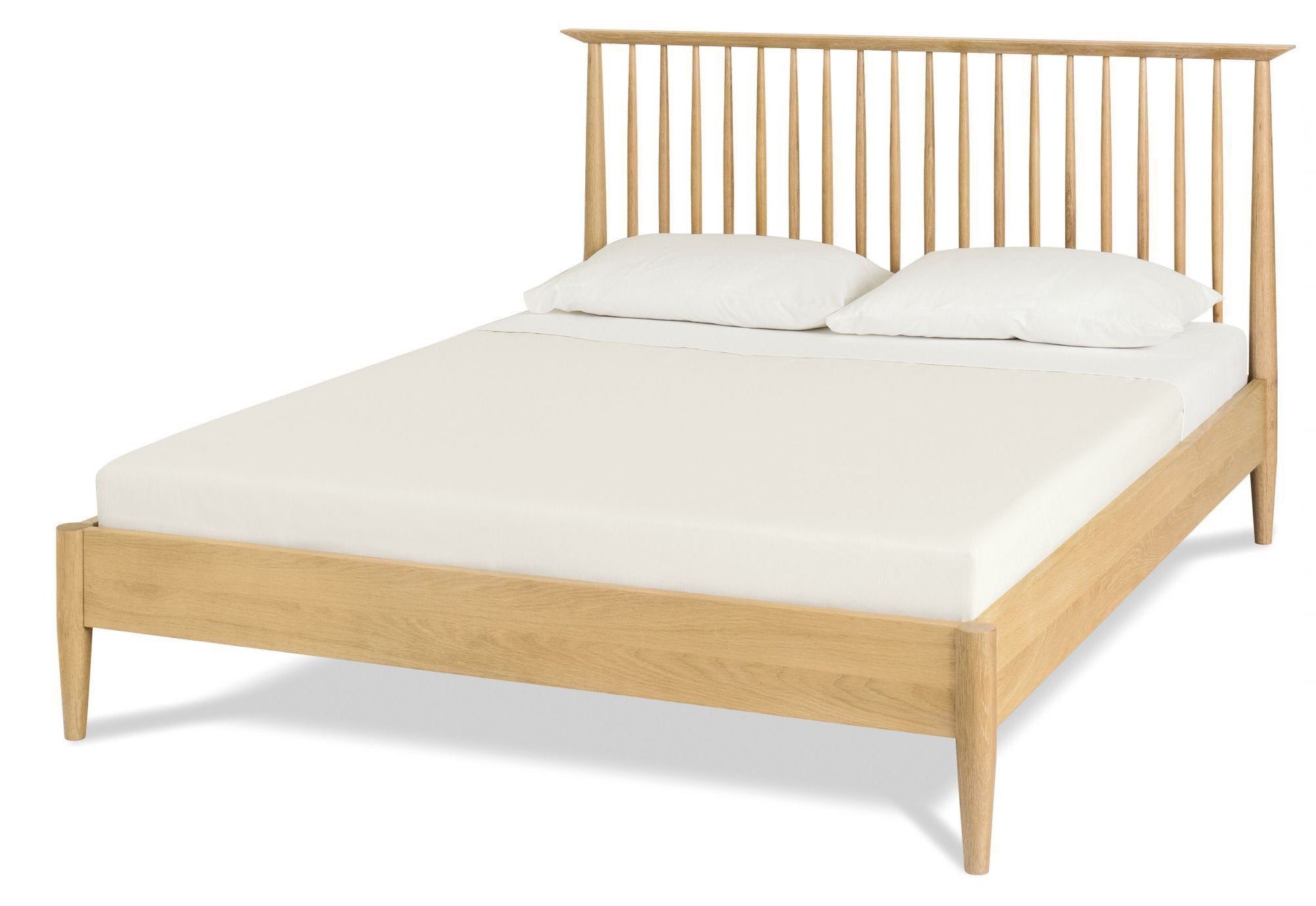 Amy Queen Low Spindle Wooden Bed Base - Beds