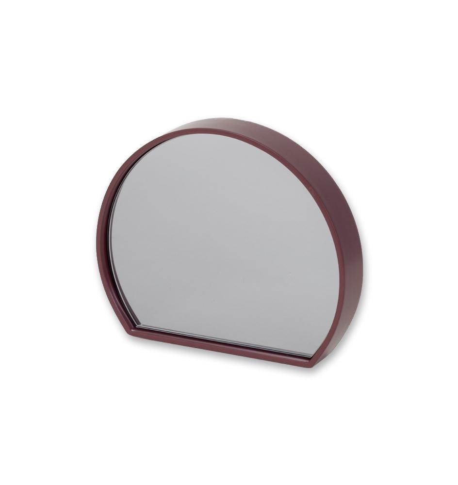 Arabella 25cm Segment Mirror - Wine - Mirror