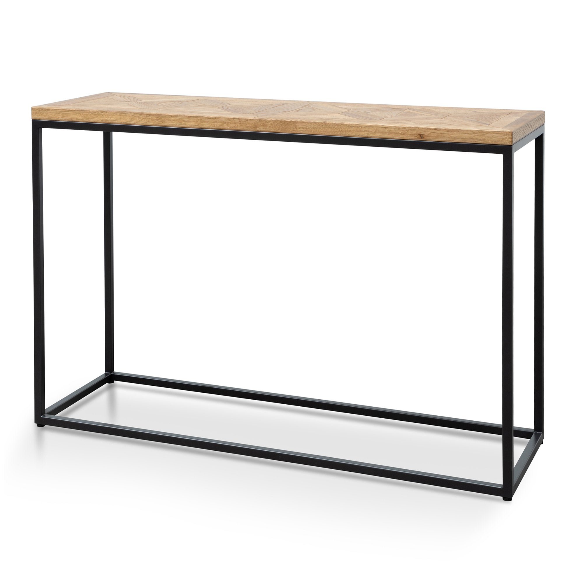 Armstrong Console Table - European Knotty Oak and Peppercorn - Console