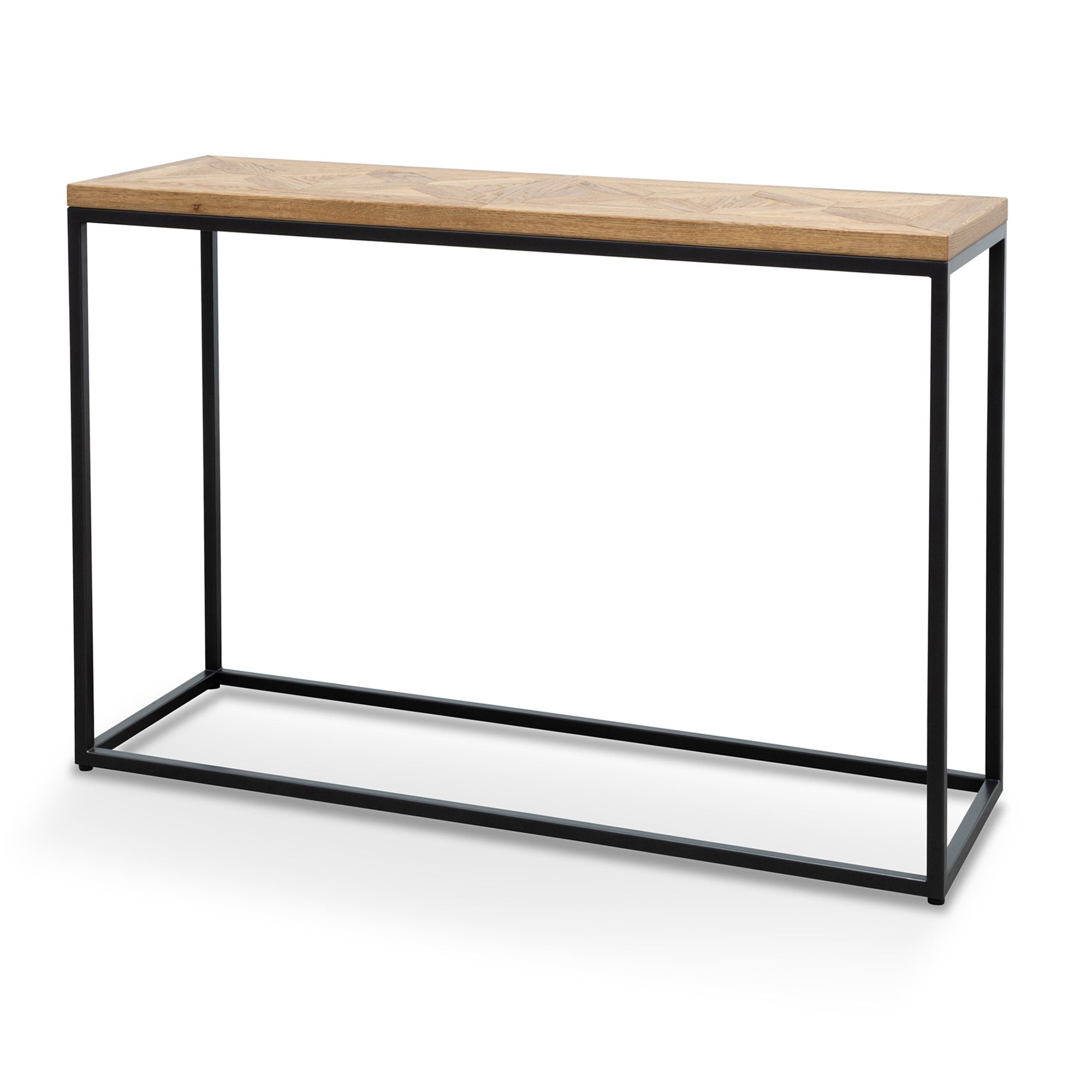 Armstrong Console Table - European Knotty Oak and Peppercorn - Console