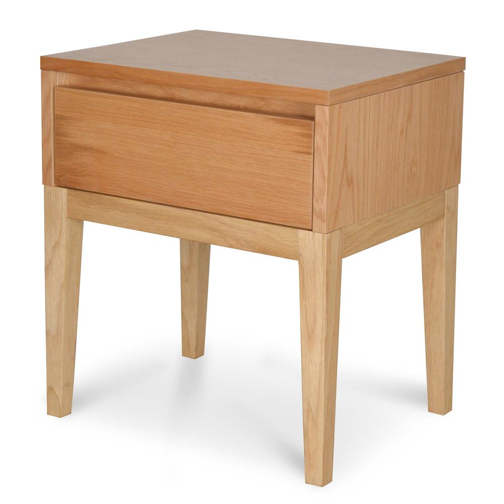 Arya Bedside Table - Natural Oak - Bedside Tables