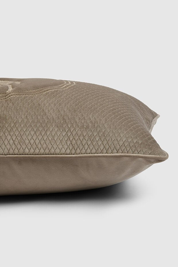 Ashton Stallion Quilted PIllow Cover , Beige - Pillow Covers