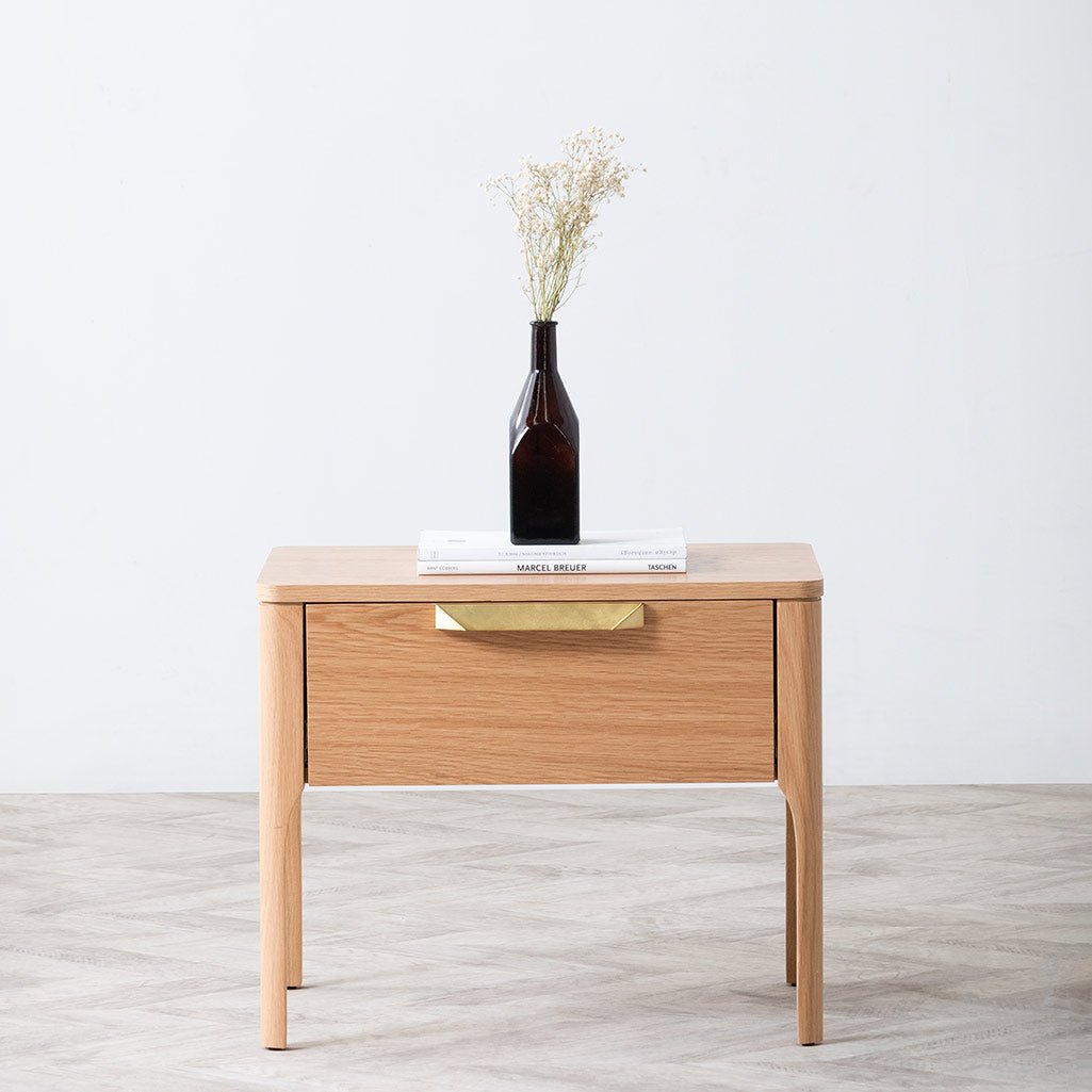 Aspen Wooden Bedside Table - Natural - Bedside Tables