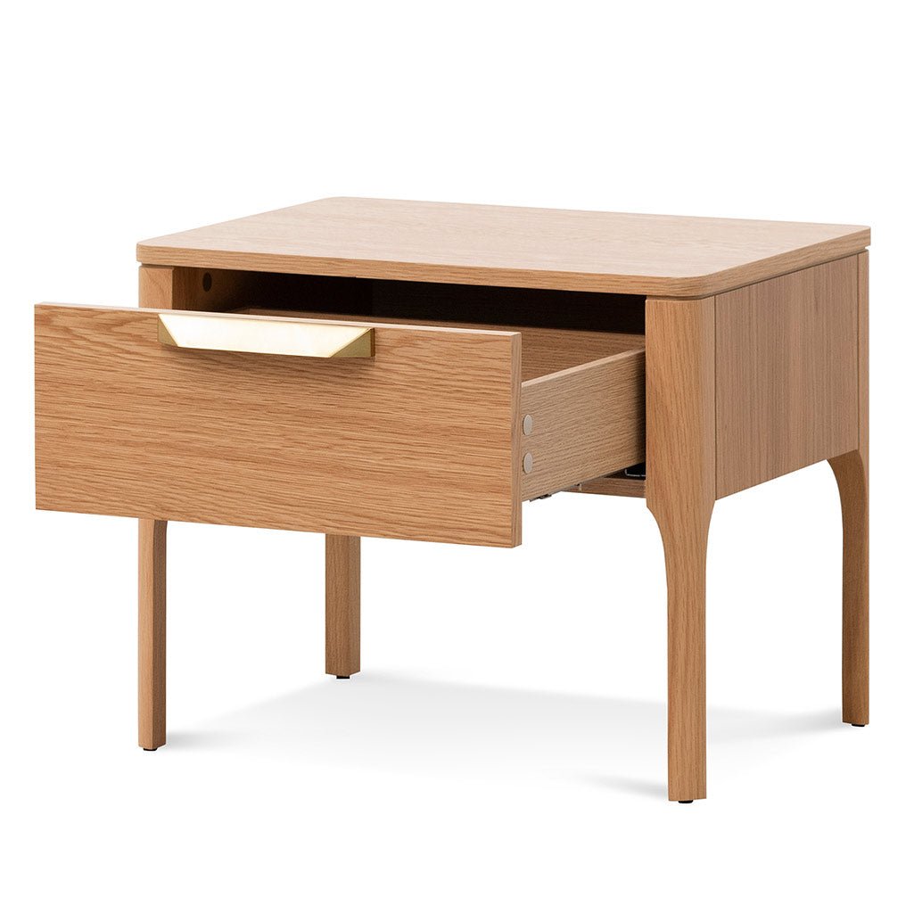 Aspen Wooden Bedside Table - Natural - Bedside Tables