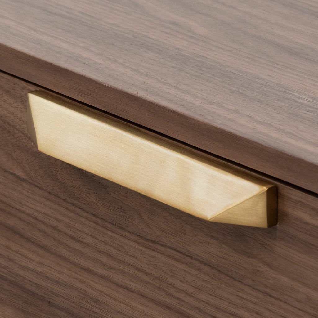 Aspen Wooden Bedside Table - Walnut - Bedside Tables