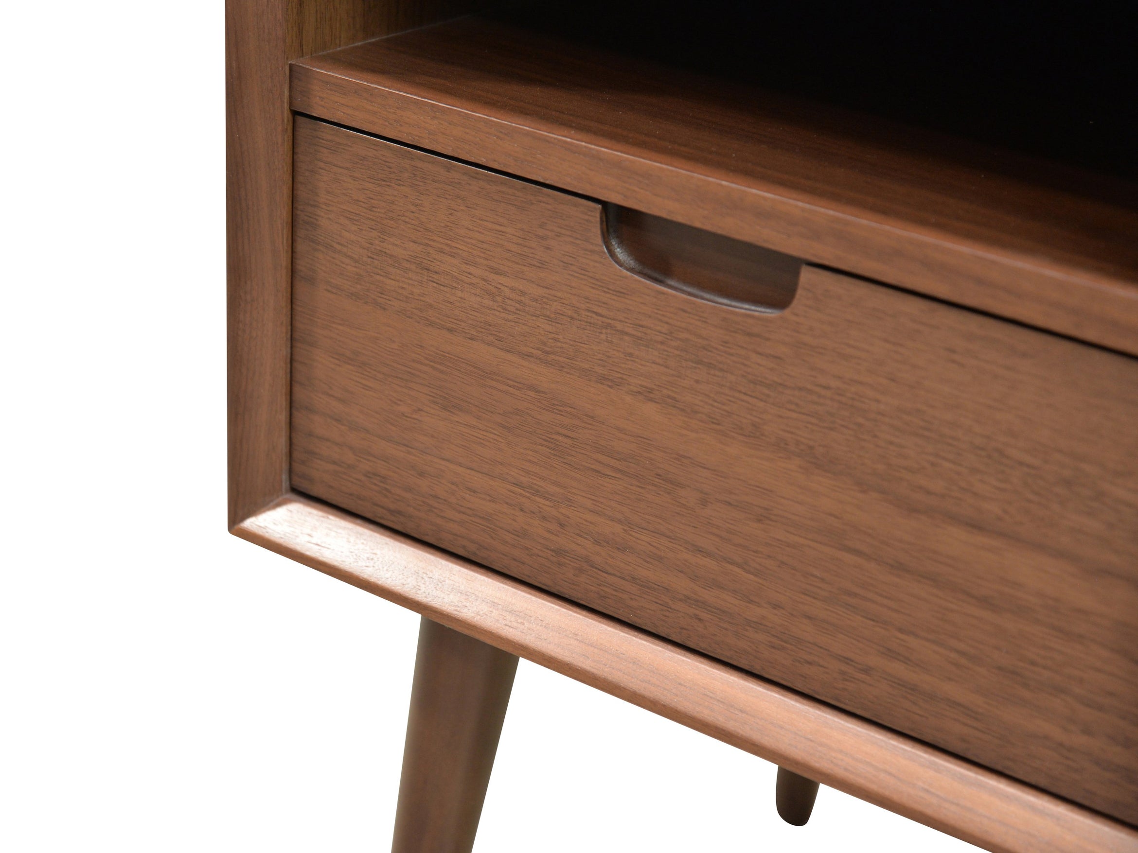 Axel Wooden Bedside Table - Walnut - Bedside Tables