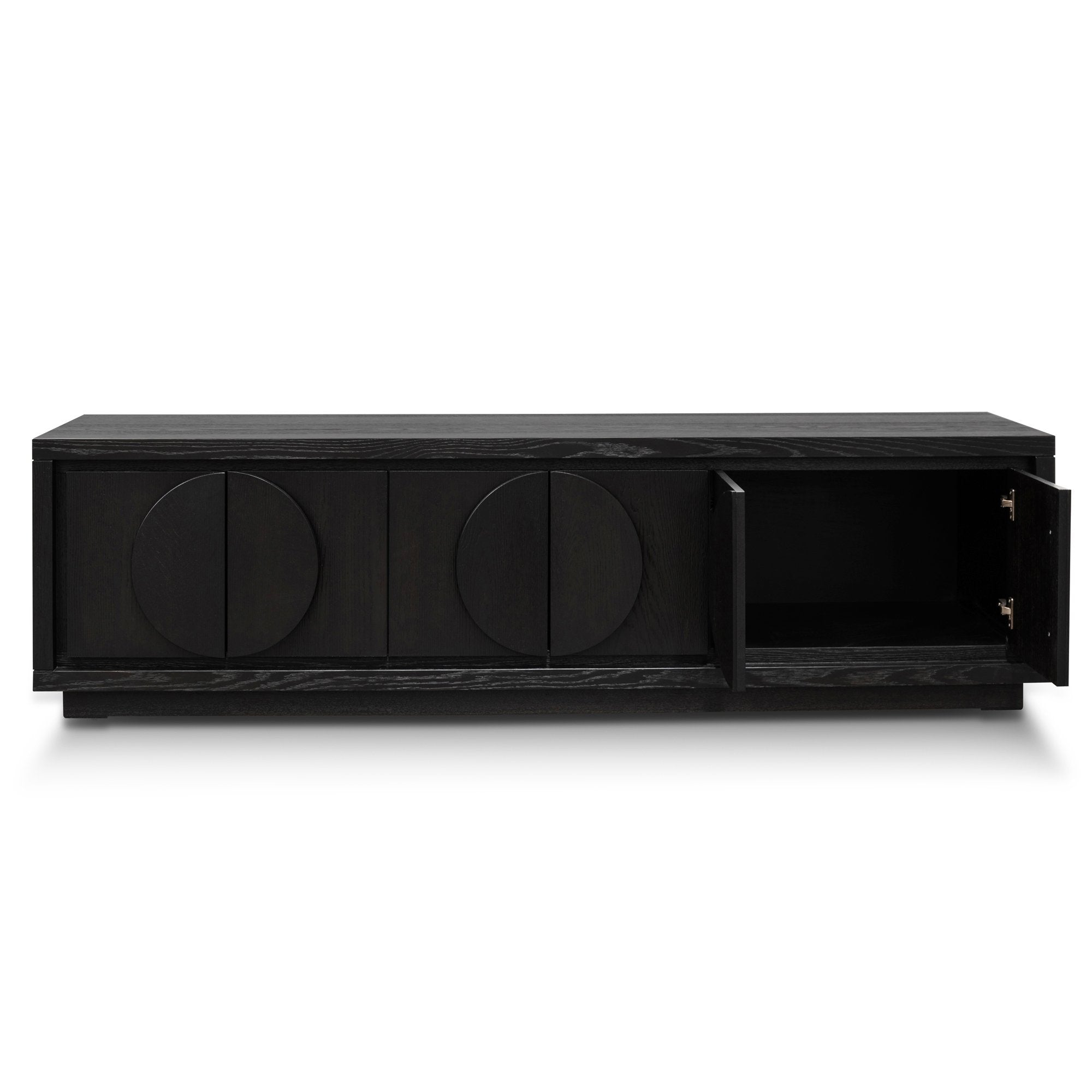 Beatrice Wooden TV Stand - Textured Espresso Black - TV Units
