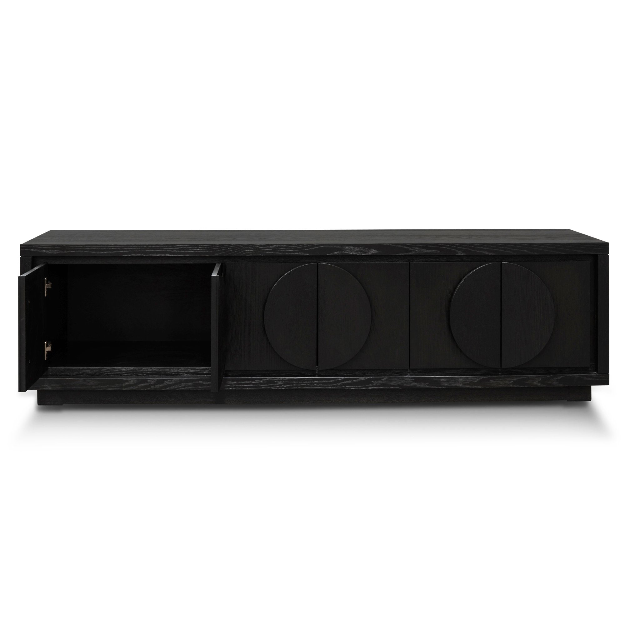 Beatrice Wooden TV Stand - Textured Espresso Black - TV Units