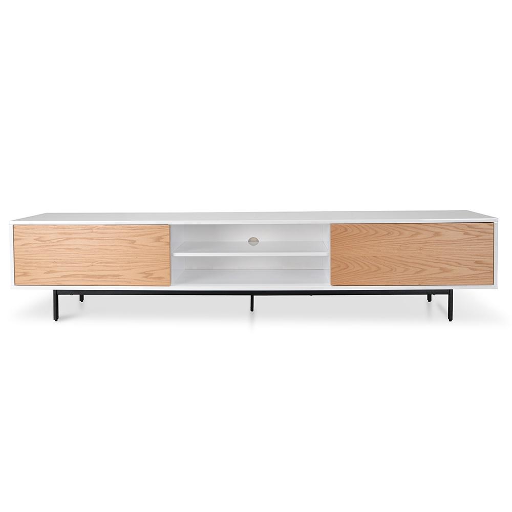 Bennett Wooden TV Entertainment Unit - Lowline - Natural - TV Units