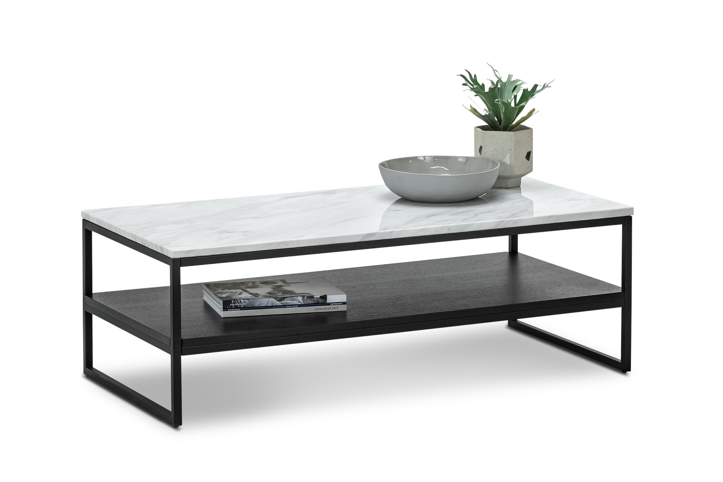 Blake White Marble Coffee Table - Coffee Table
