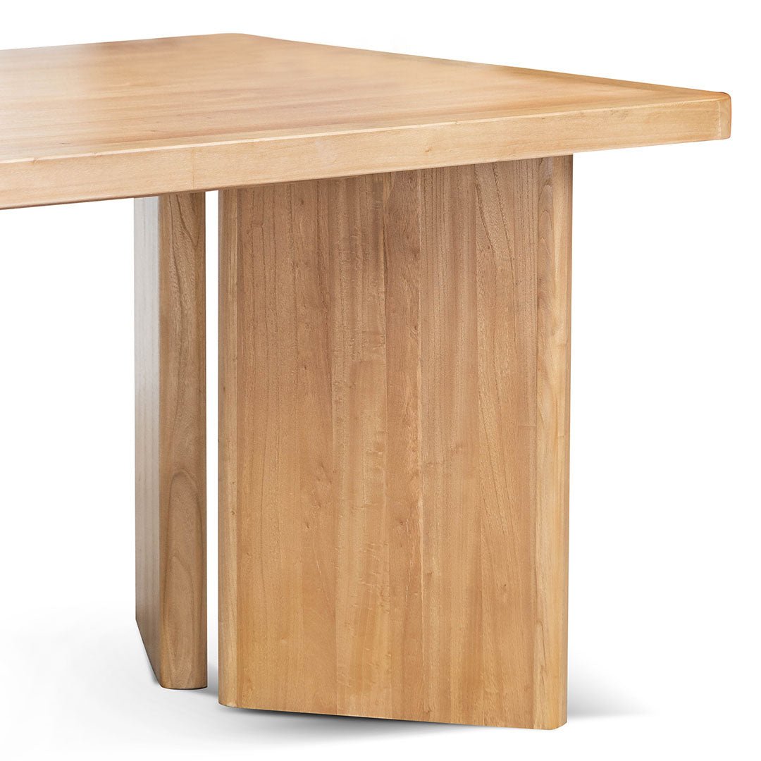 Bueno 2.4m Elm Dining Table - Natural - Dining Tables