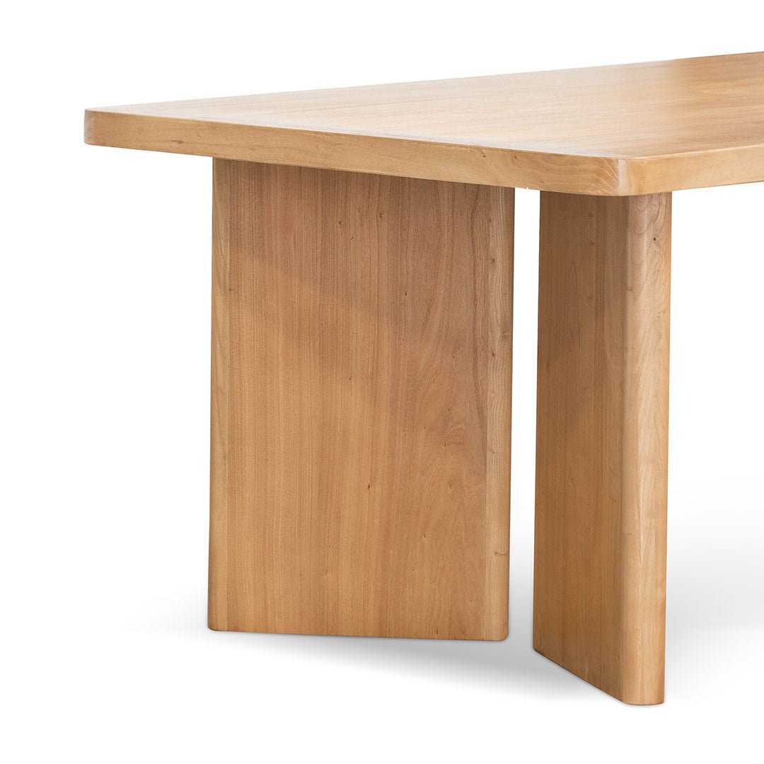 Bueno 2.4m Elm Dining Table - Natural - Dining Tables