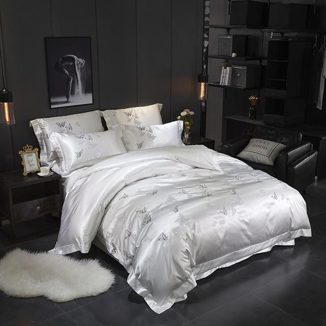 Butterfly Duvet Cover Set (Egyptian Cotton, 500 TC) - Duvet Covers