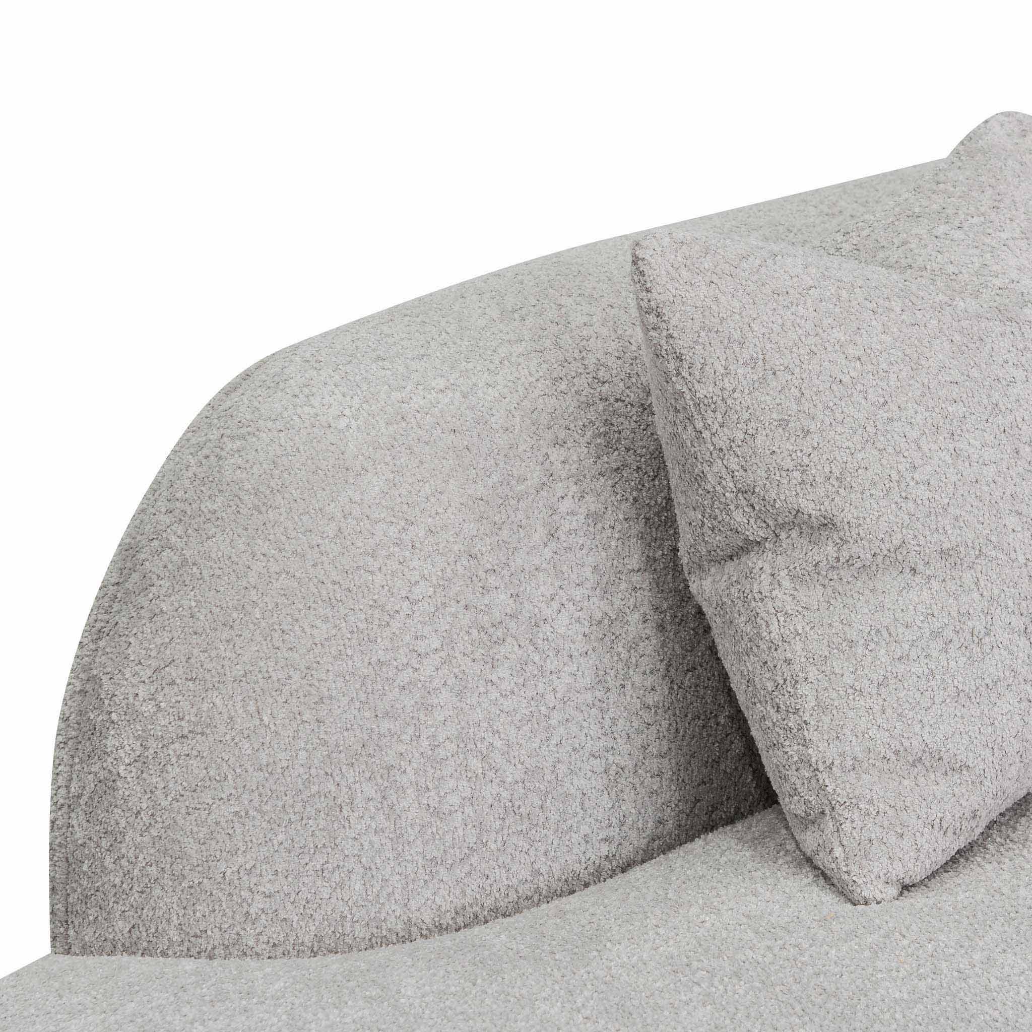 Camilla Left Chaise Sofa - Light Grey Boucle - Sofas