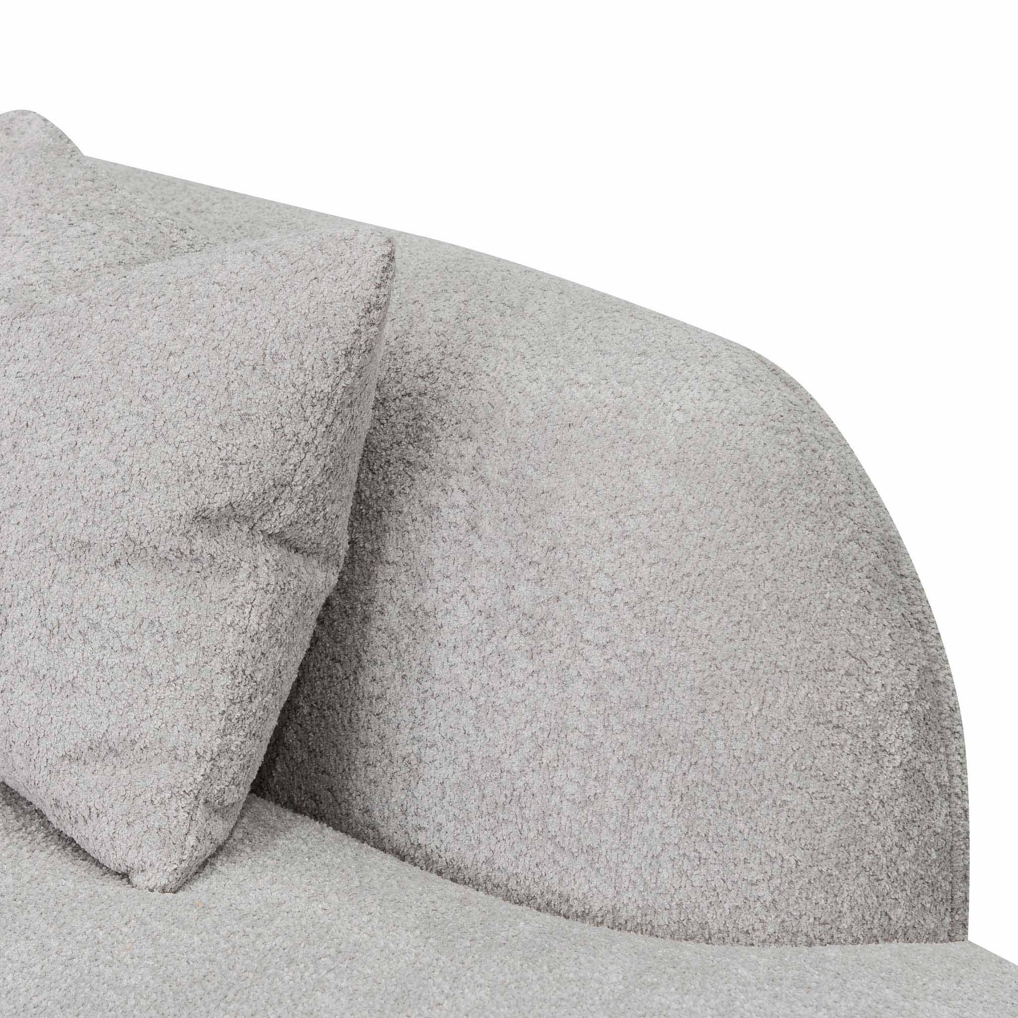 Camilla Right Chaise Sofa - Light Grey Boucle - Sofas