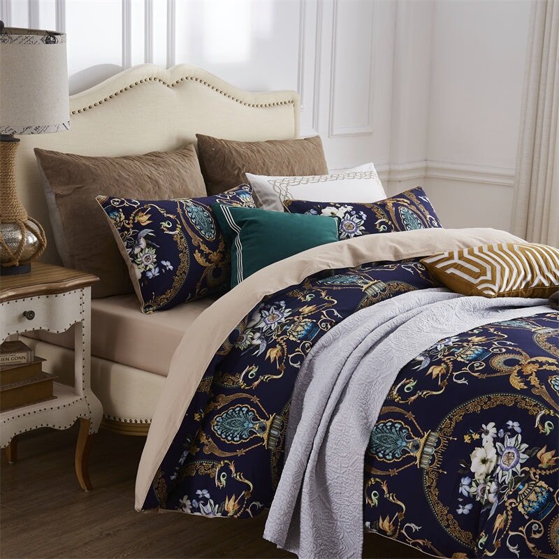 Canterbury Duvet Cover Set (Egyptian Cotton, 500TC) - Duvet Covers